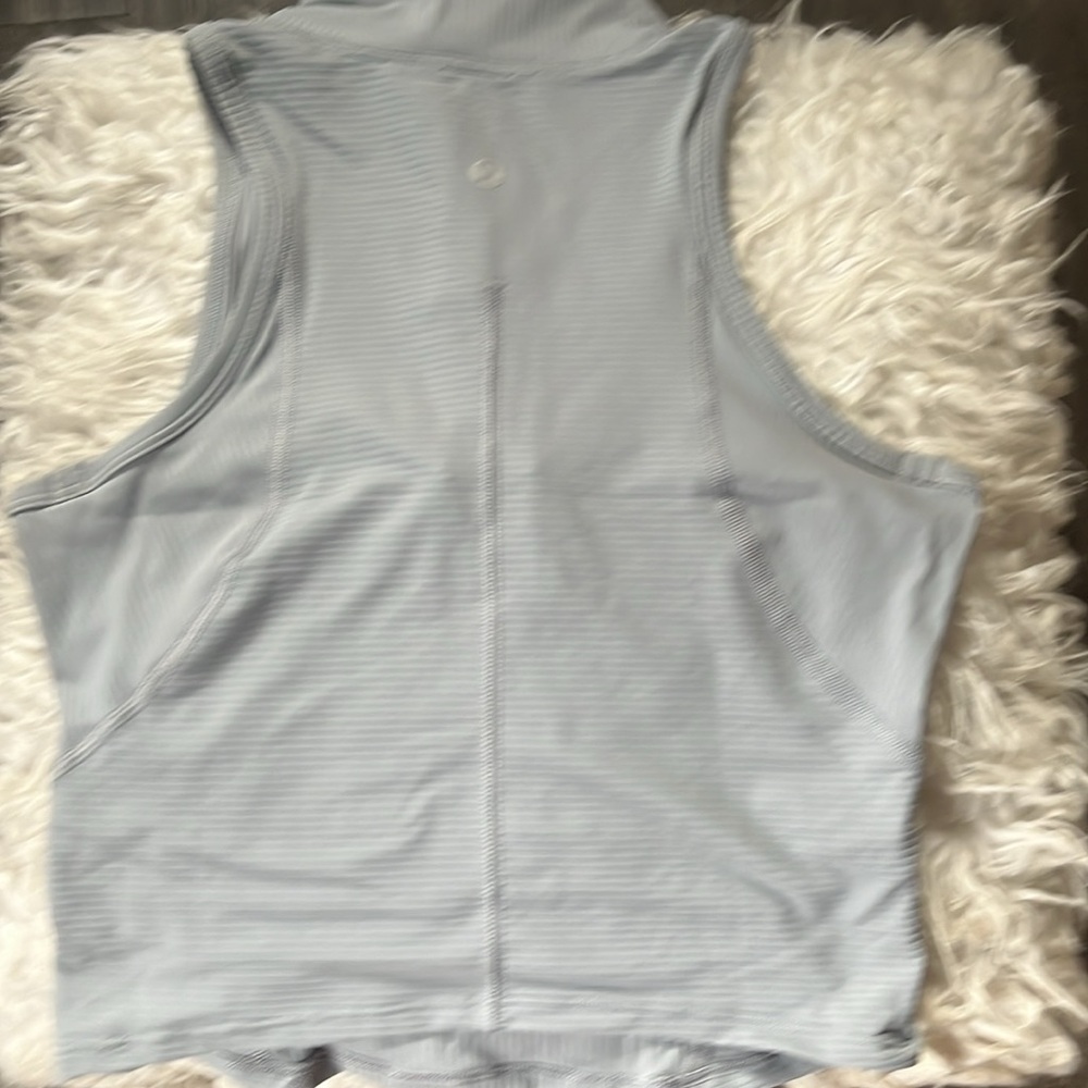 Lululemon Rib Zip-Front Cropped Run Tank Top - Picture 5 of 5